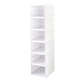 6-Layer Stackable Foldable Storage Organizer Cart for Clothes, Kitchen, Closet & Bathroom